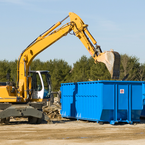 how many times can i have a residential dumpster rental emptied in Wing